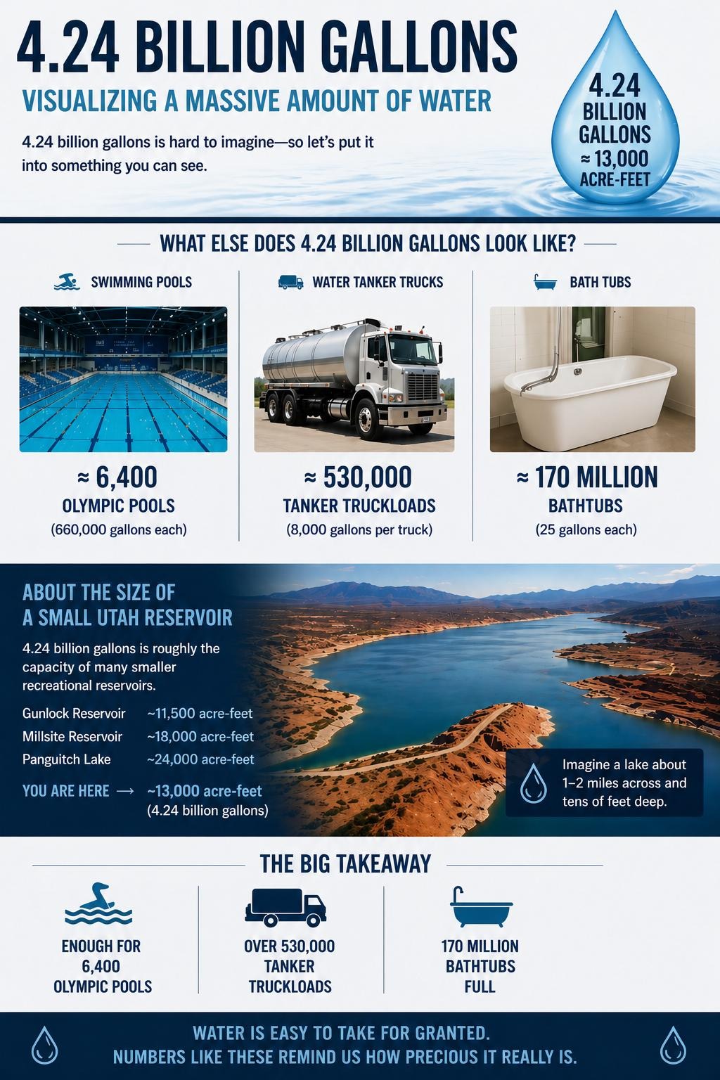 4.24 billion gallons water visualization